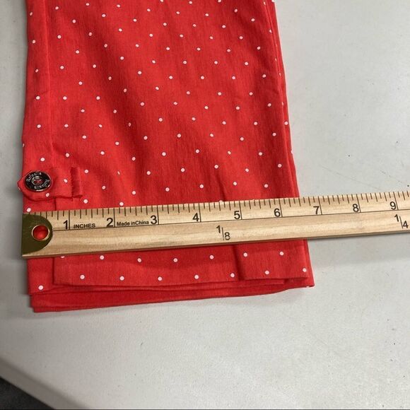 RAFAELLA Women’s Orange Polka Dot Pants, Size 6 ankle skinny‎ - Picture 4 of 11